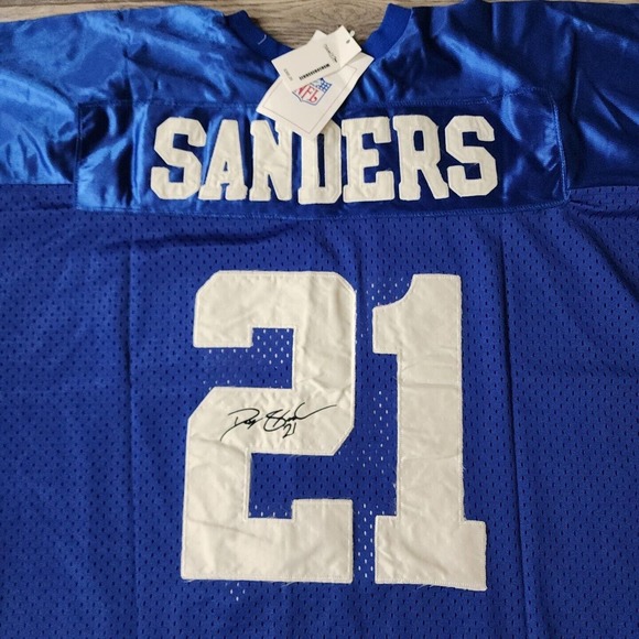 Mitchell & Ness Throwback NWT Jersey #21 Sanders Dallas Cowboys Size 58 4XL - Picture 5 of 5